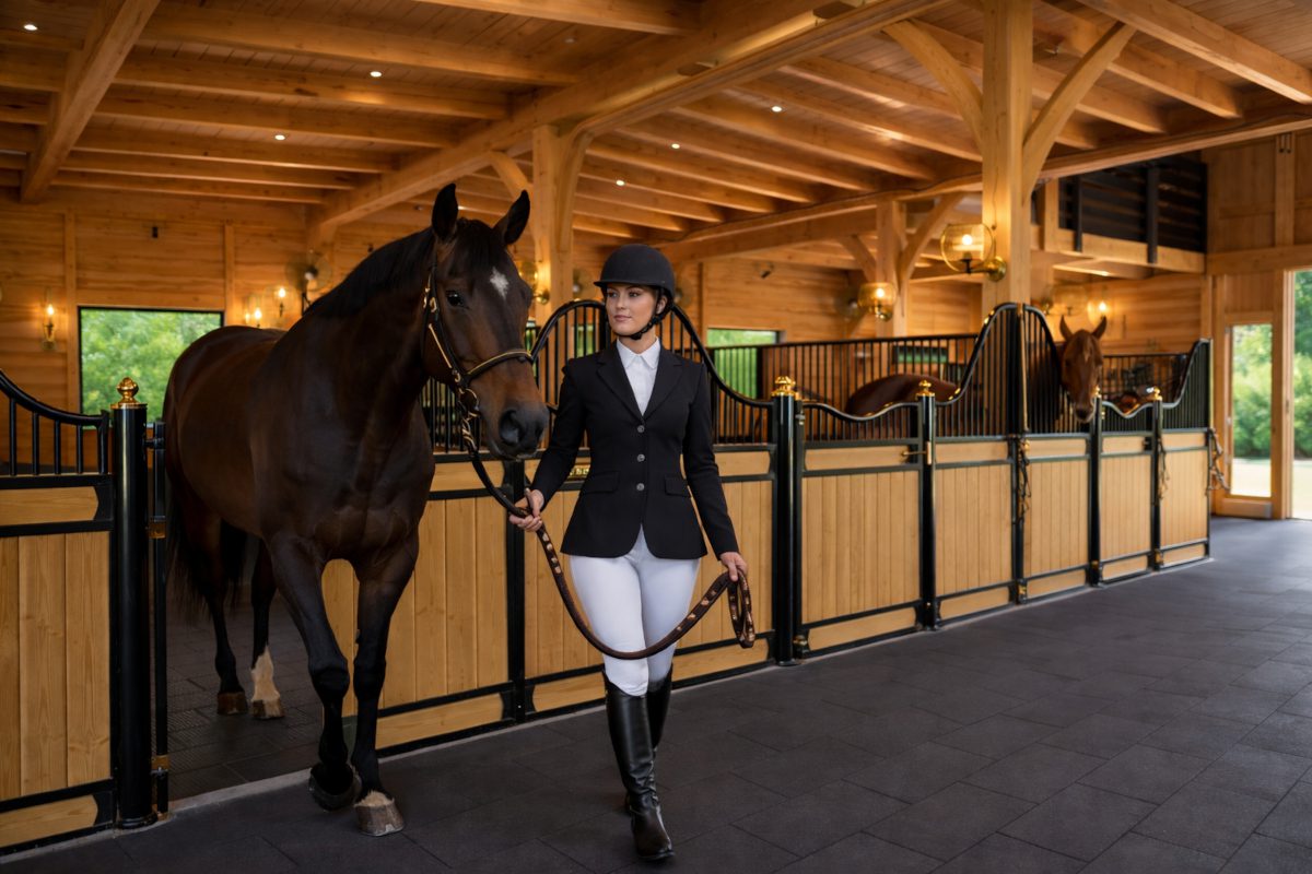 Suelos de caucho para establos y boxes de caballos