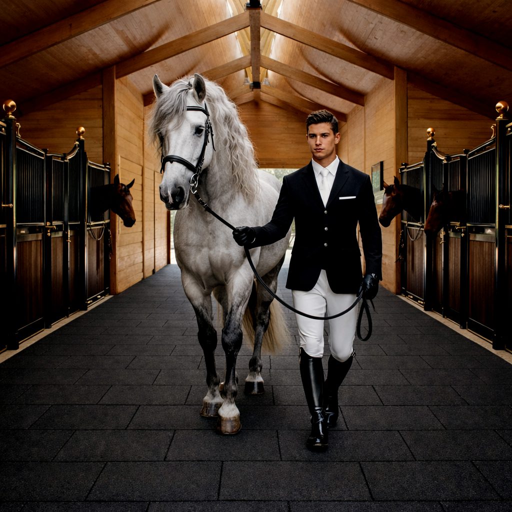 Suelos de caucho para establos y boxes de caballos