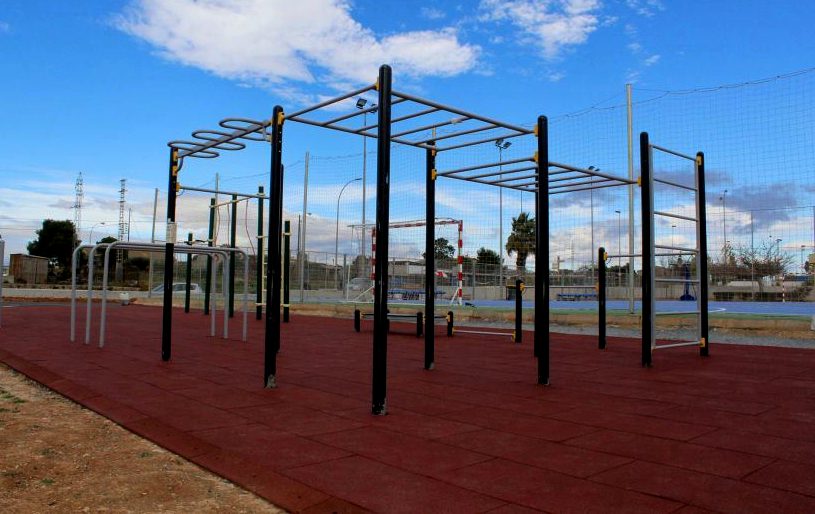 Calistenia - Suelos de caucho para parques de Calistenia y deporte en exteriores